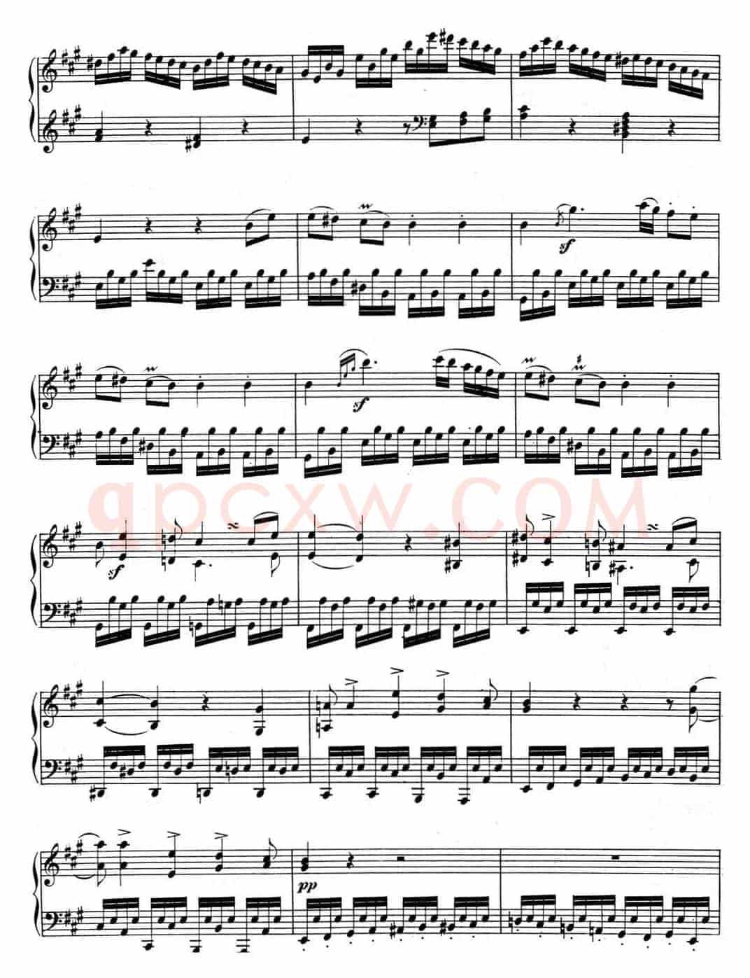 贝多芬钢琴奏鸣曲02 A大调 Op.2 No.2 A major