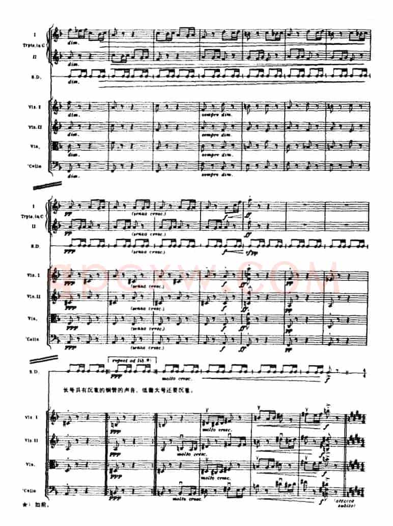 浦塞尔主题变奏与赋格曲（P31-P65）（管弦乐队总谱）