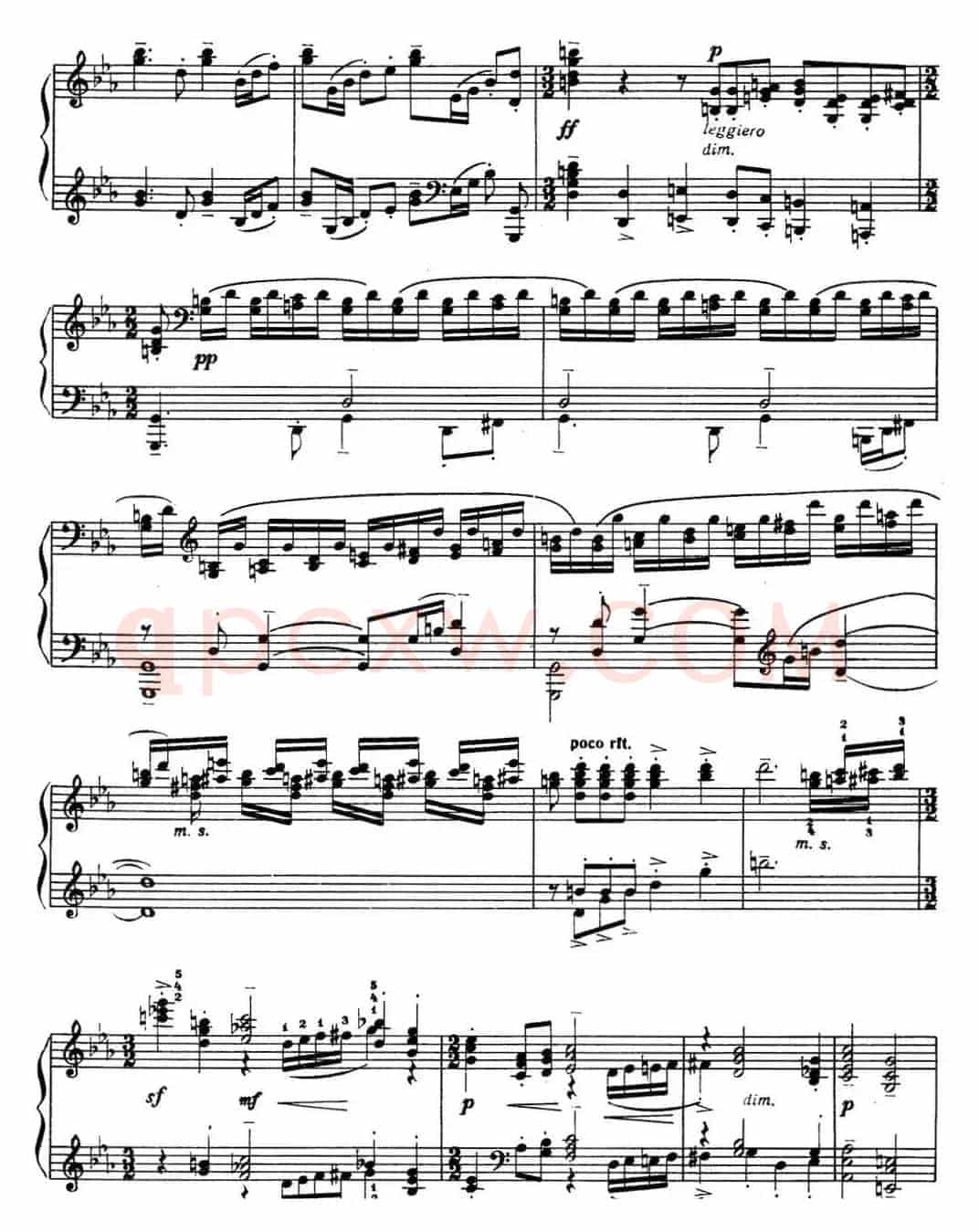 拉赫玛尼诺夫 音画练习曲6或7 Etudes tableaux Op.33 No.6
