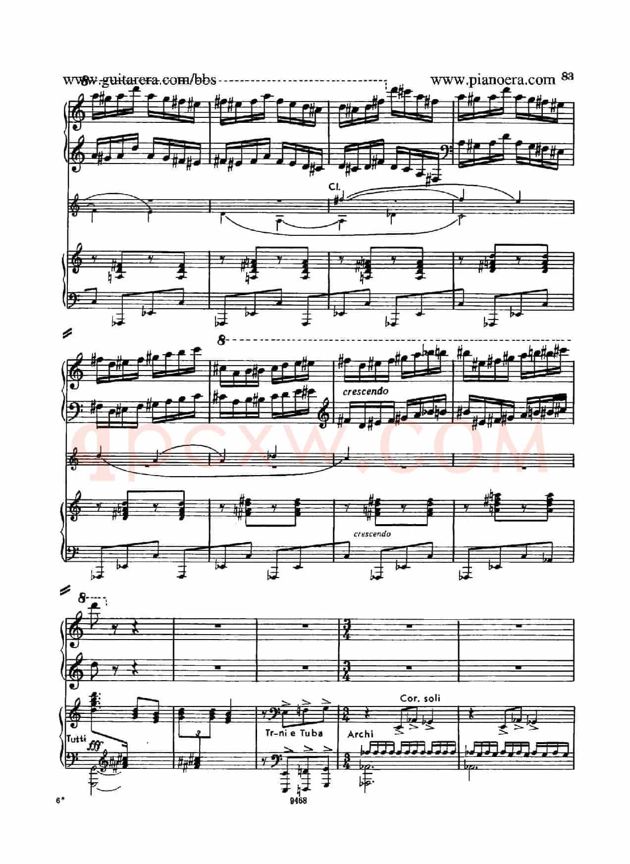 Piano Concerto in D-flat Major Op.37(降D大调钢琴协奏曲·Ⅲ·双钢琴)