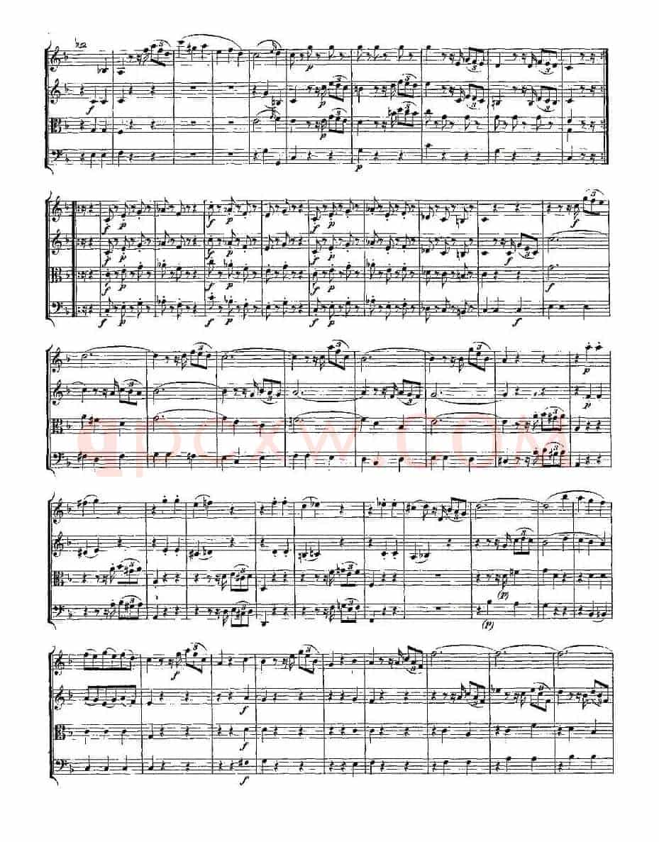 Quartet No. 5 in F Major, K. 158（F大调第五弦乐四重奏）