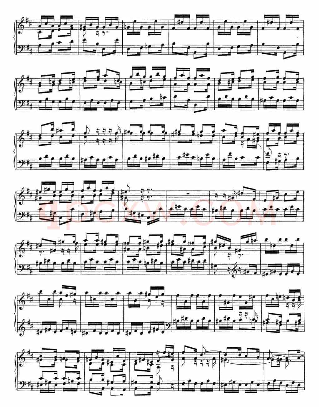 Toccata BWV 912(7首托卡塔·No.3 D大调)