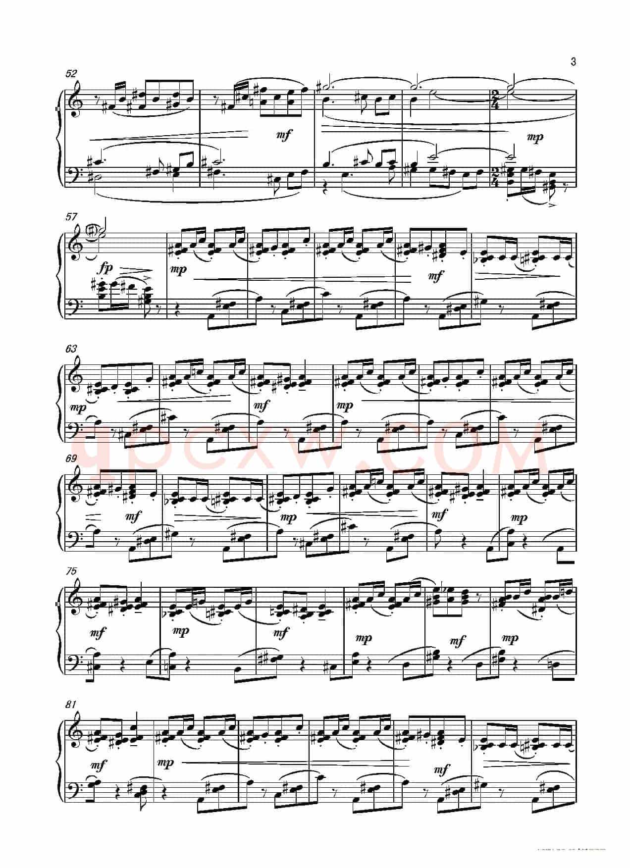 第4钢琴奏鸣曲Piano Sonata N0.4（第3乐章）