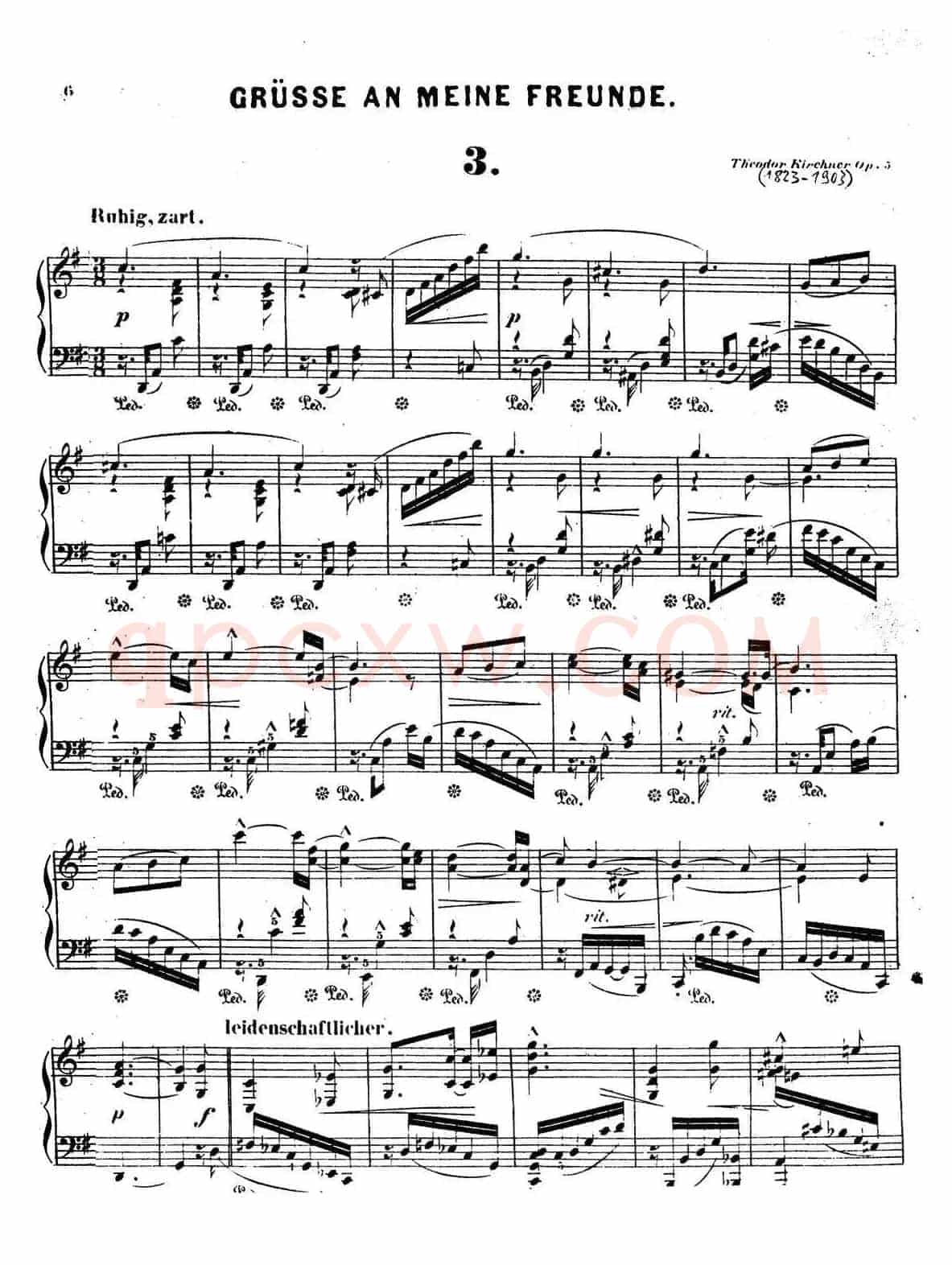 Gruesse An Meine Freunde Op.5(致朋友们的问候·3)