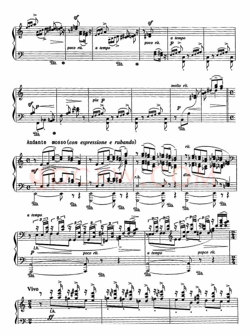 现代钢琴曲：20、小品