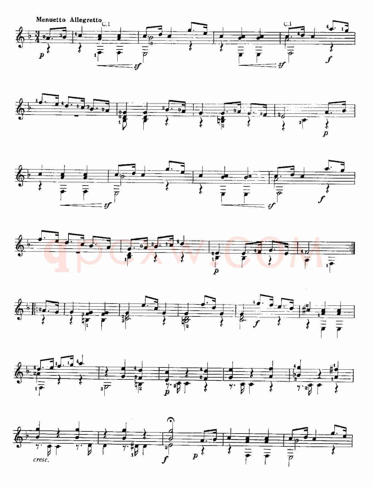 小奏鸣曲（古典吉他独奏）