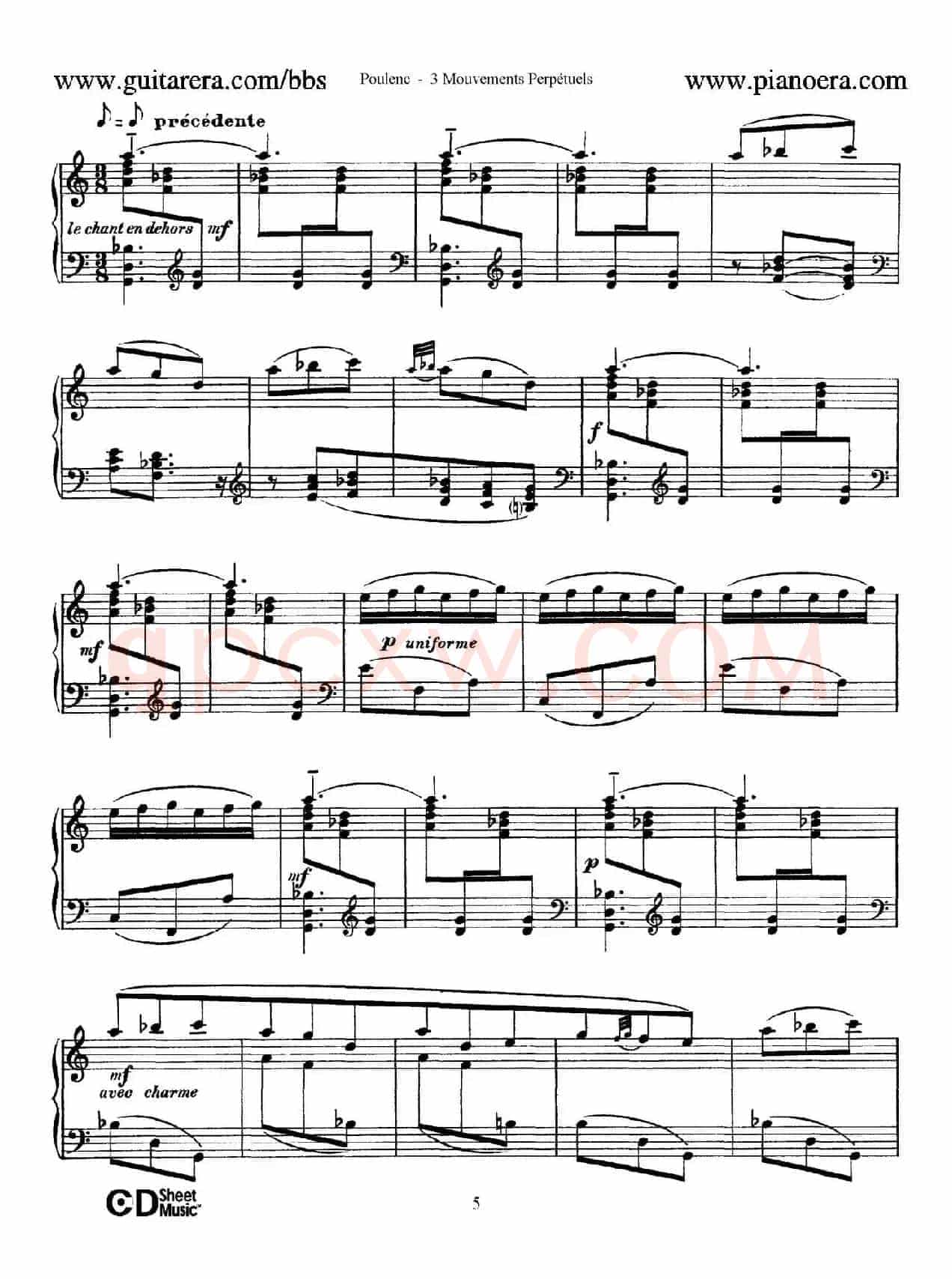 Trois Mouvements Perpetuel(3首无穷动·3)