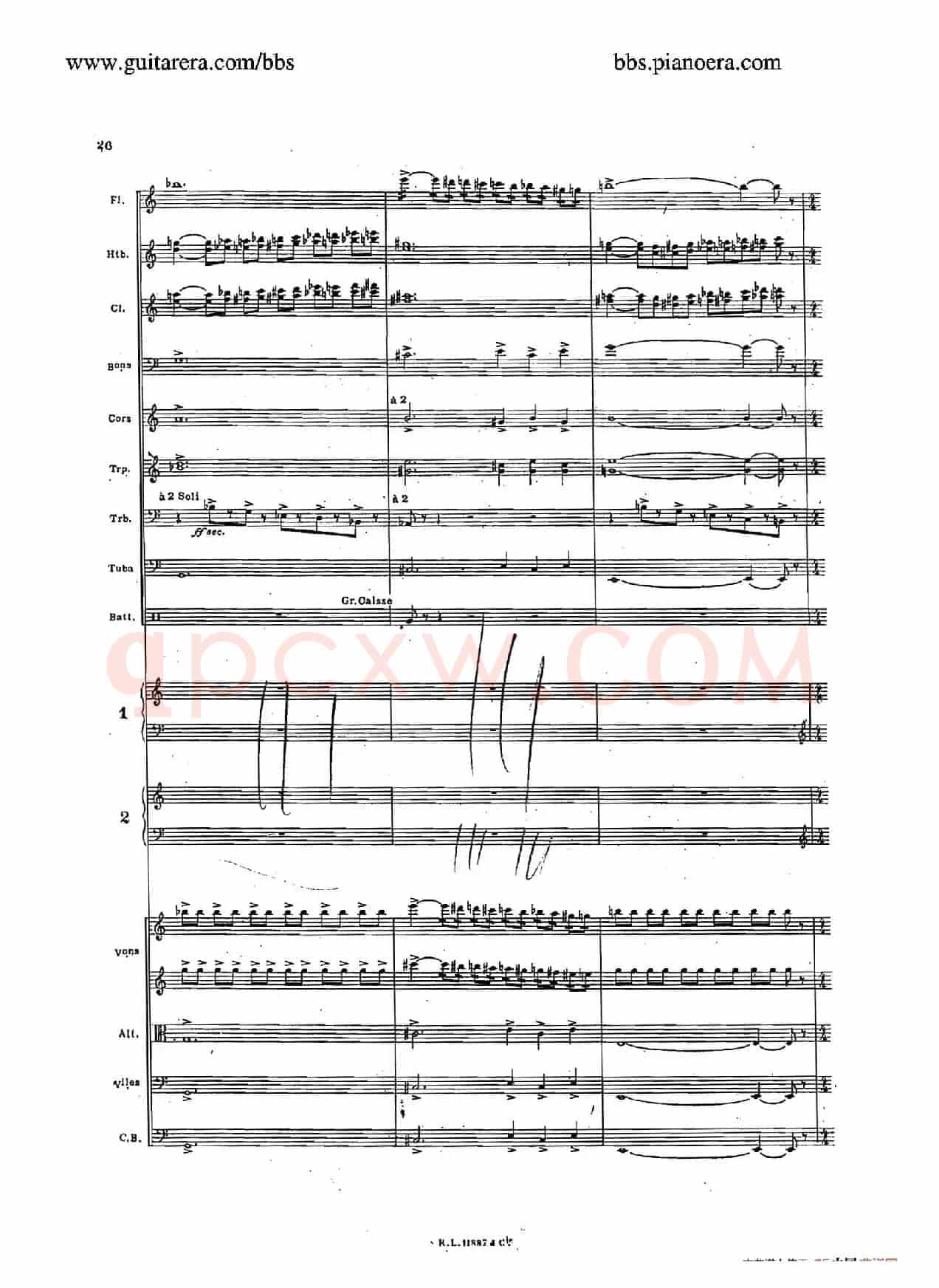 Concerto for 2 Pianos in d Minor(d小调双钢琴协奏曲·总谱)