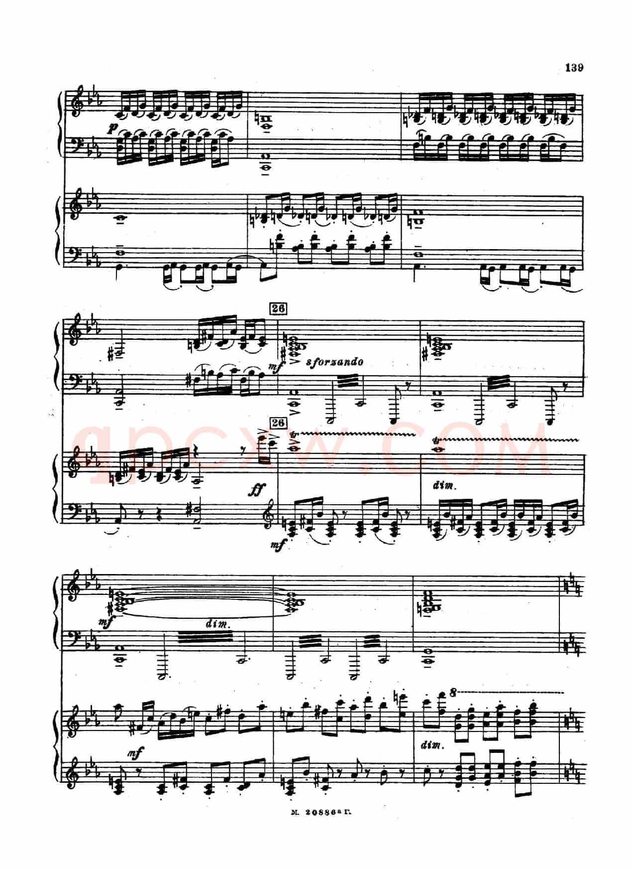 交响舞曲 Symphonic Dance Op.45（双钢琴）
