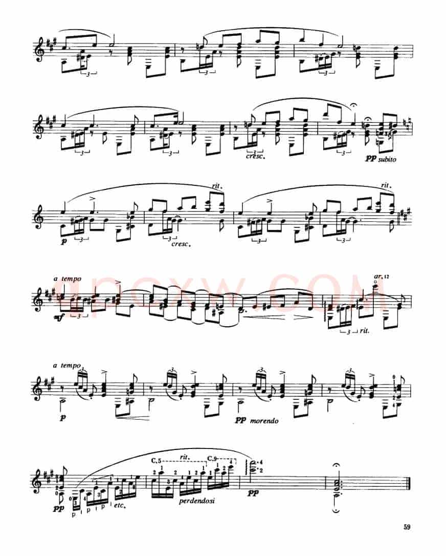 卡狄斯（歌曲）（古典吉他）