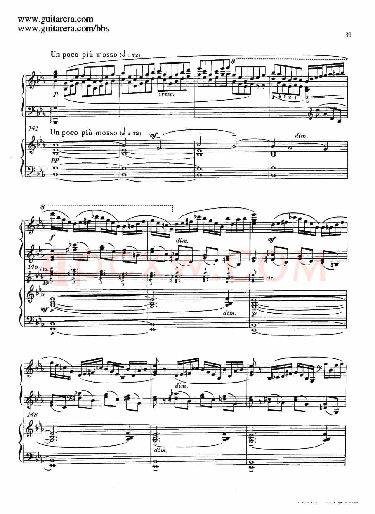 c小调第二钢琴协奏曲 Op.18(双钢琴·第一乐章)