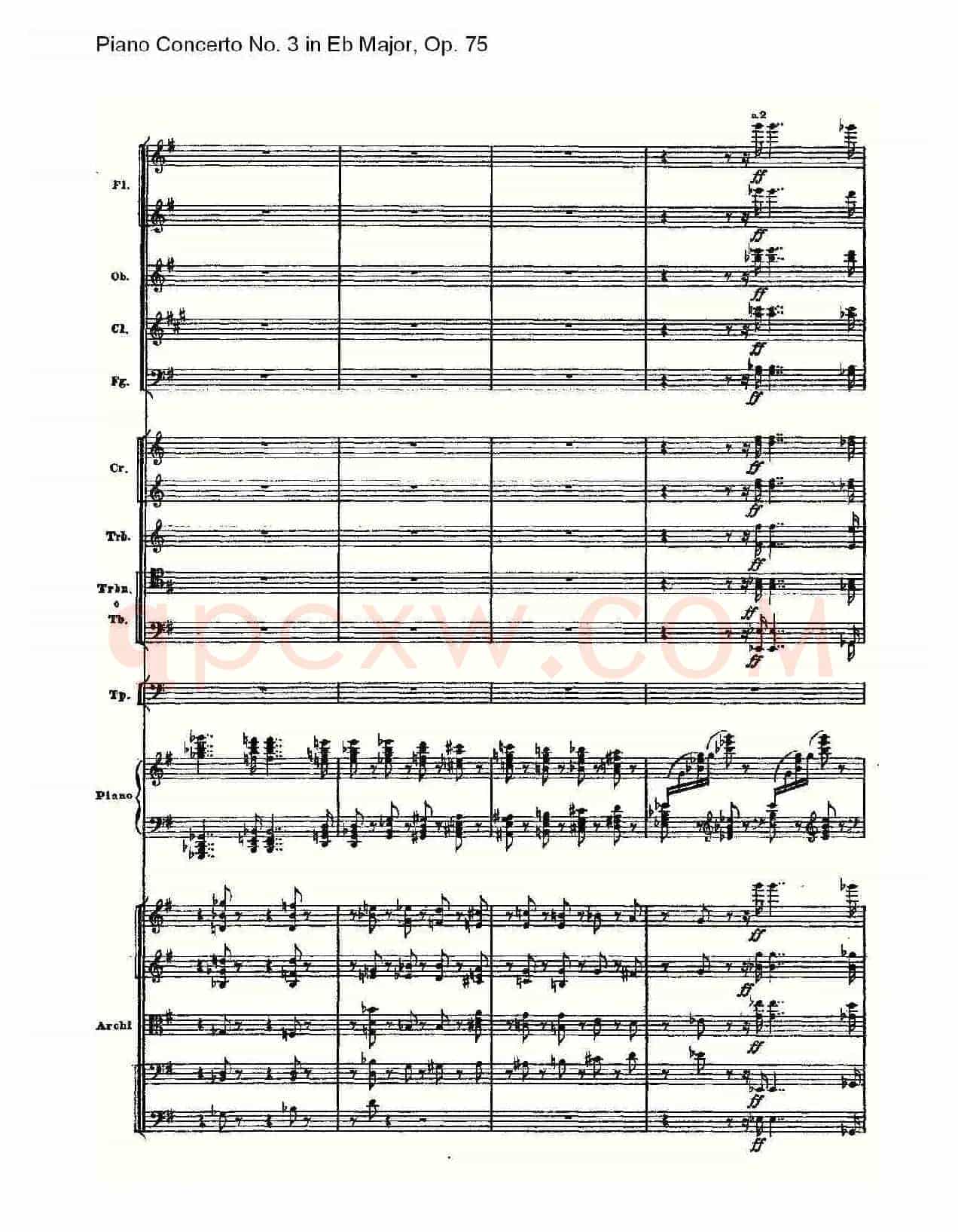 Piano Concerto No.3 in Eb Major,Op.75(Eb大调第三钢琴协奏曲)