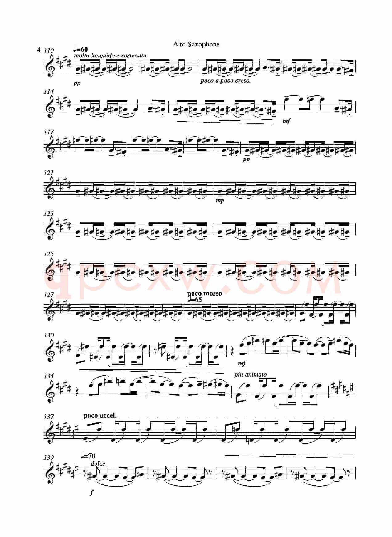 Grigri（四重奏中音萨克斯分谱）