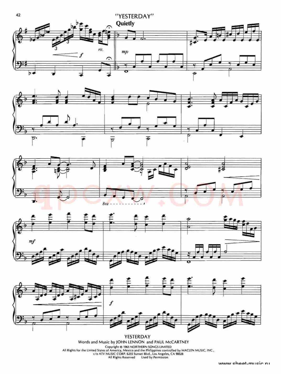 MEDLEY(La Mer(Beyond the Sea)-Yesterday-Till)