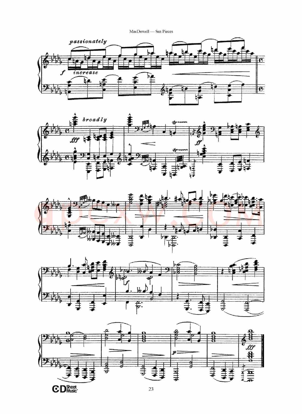 海景 Sea Pieces Op.55(No.8)