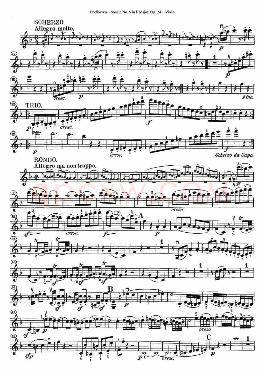 Violin Sonata No.5 in F Major Op.24