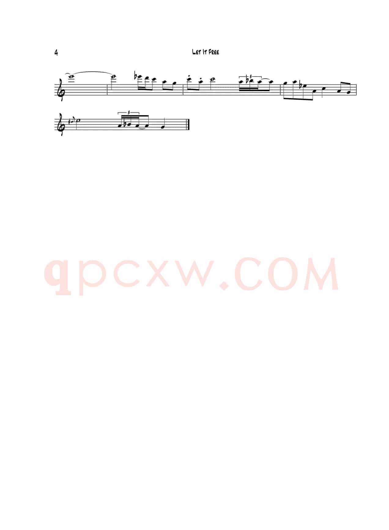 Let It Free（高音萨克斯）