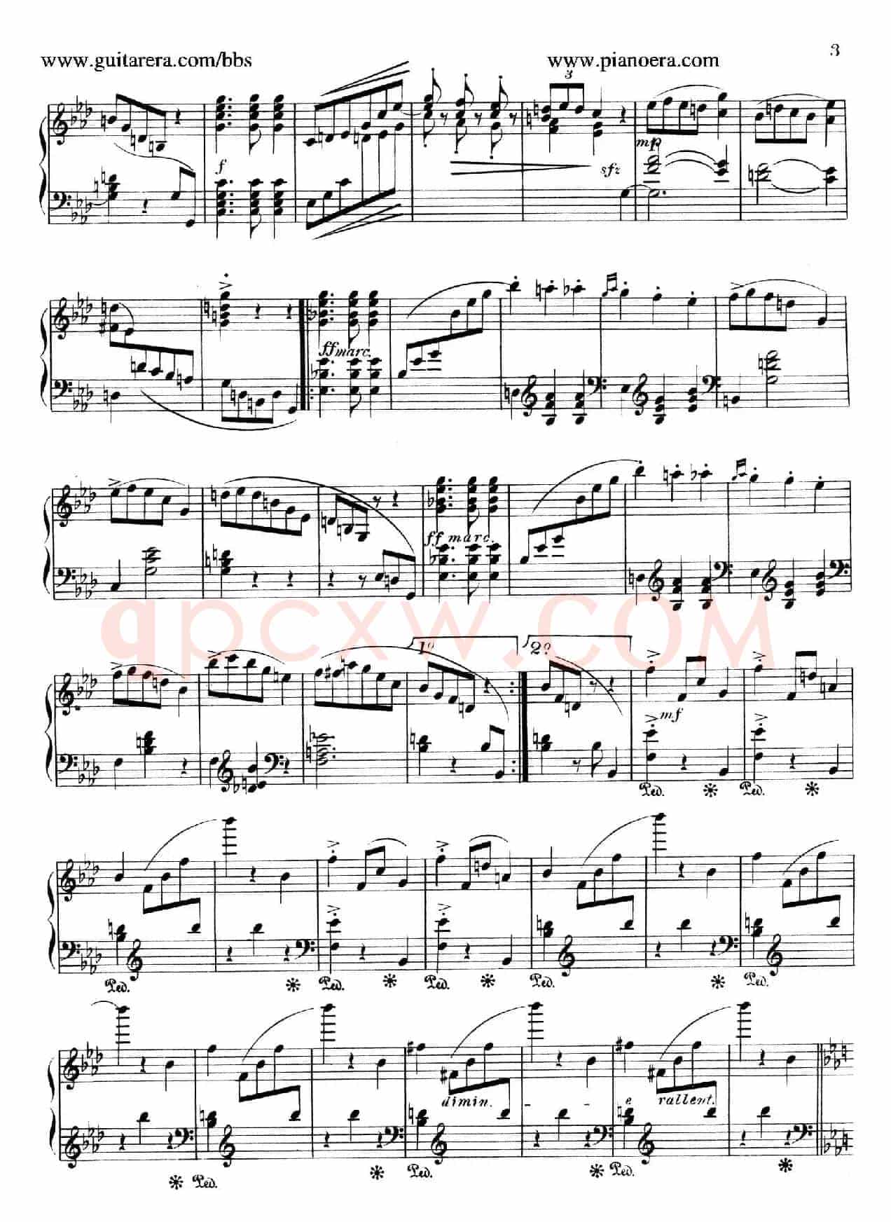 Valse Brillante in A Flat Major(降A大调华丽圆舞曲)