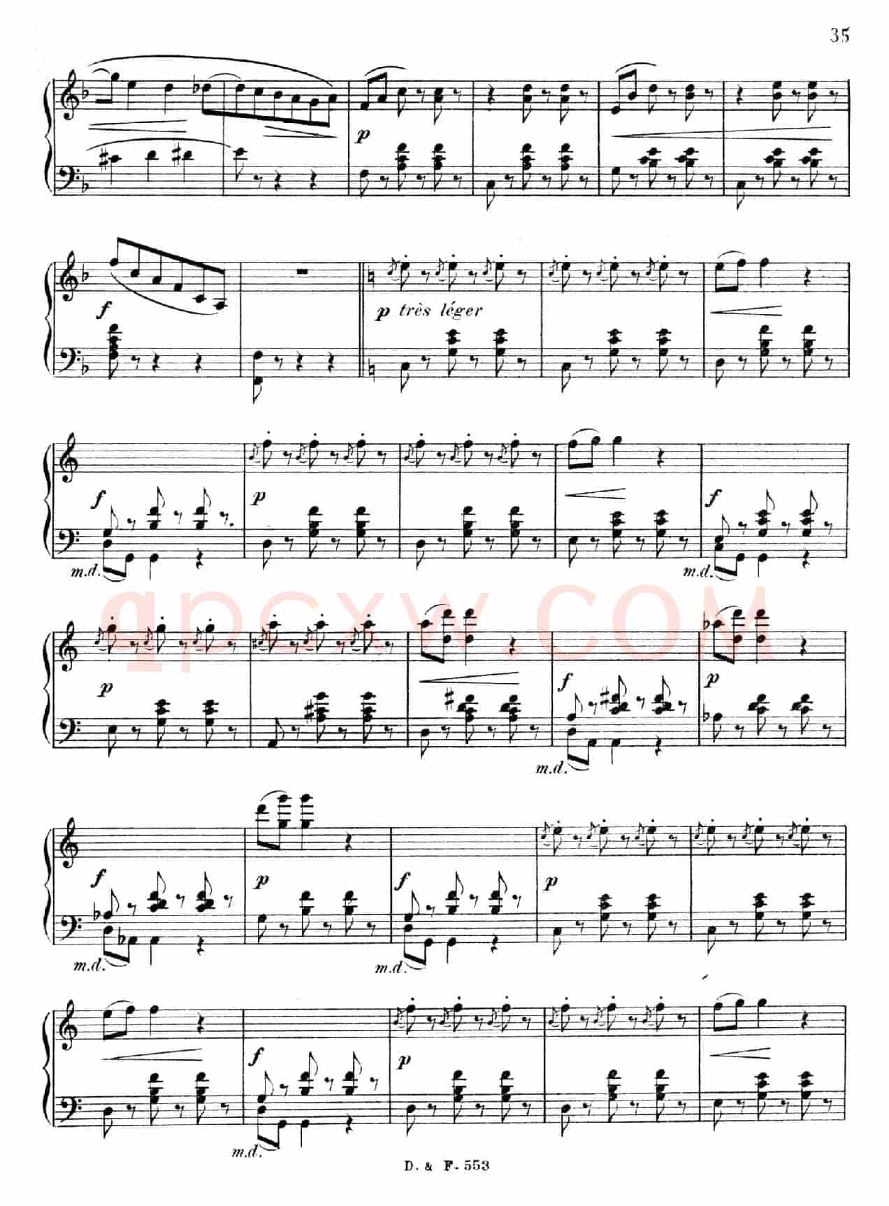F大调第四圆舞曲 Valse No.4 （Op.90）