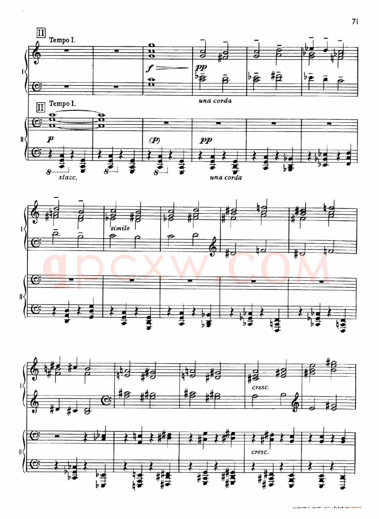 The Planets Op.32(双钢琴)(行星·第五乐章 土星—老年使者)