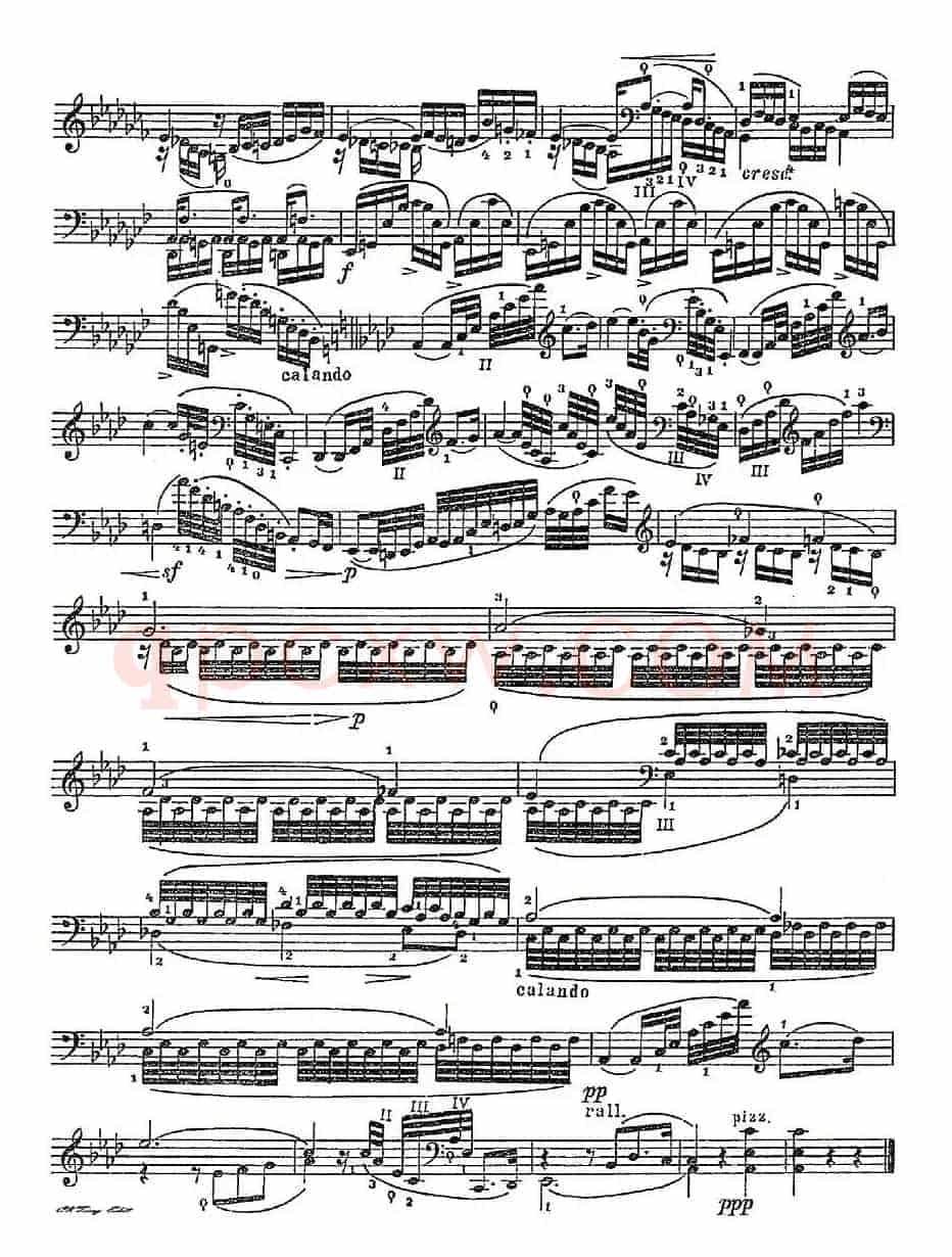 A. Piatti 12 Caprice Op.25（皮阿蒂 12首大提琴随想曲) 第六）