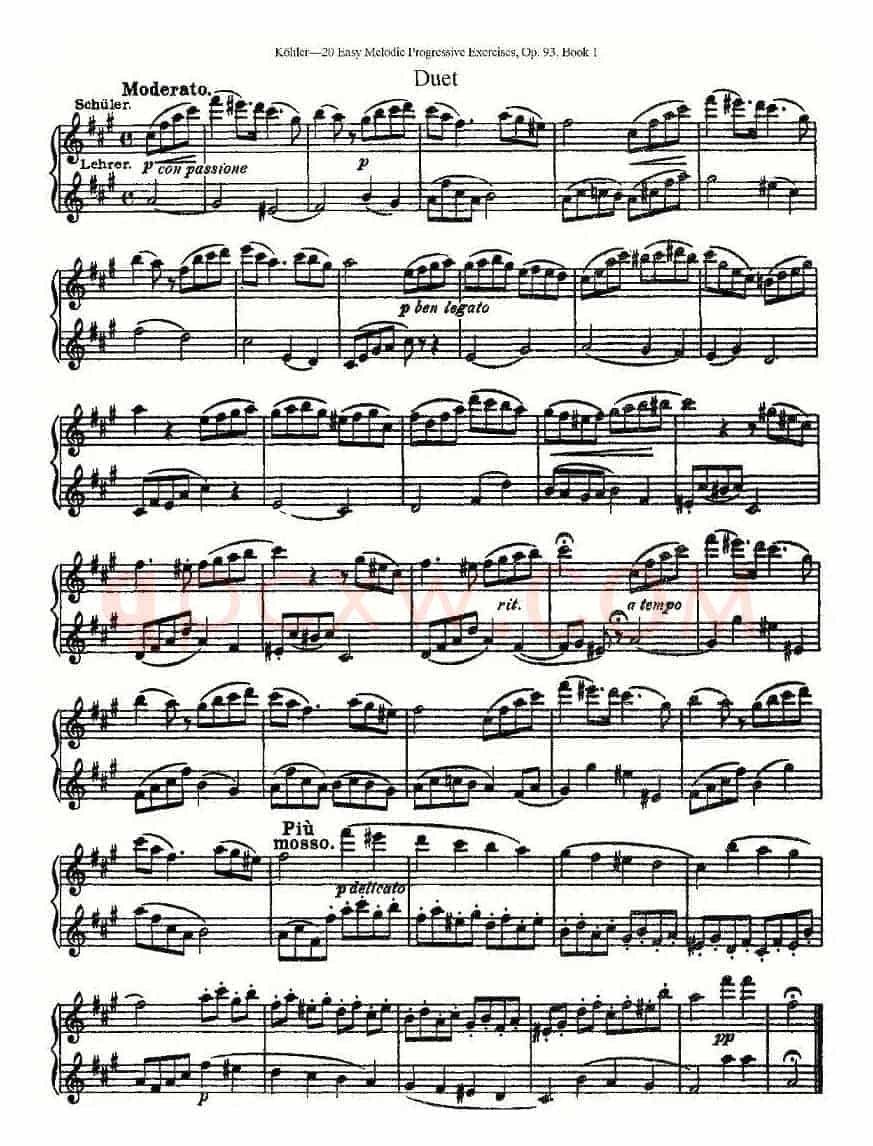柯勒练习曲作品93号（一）