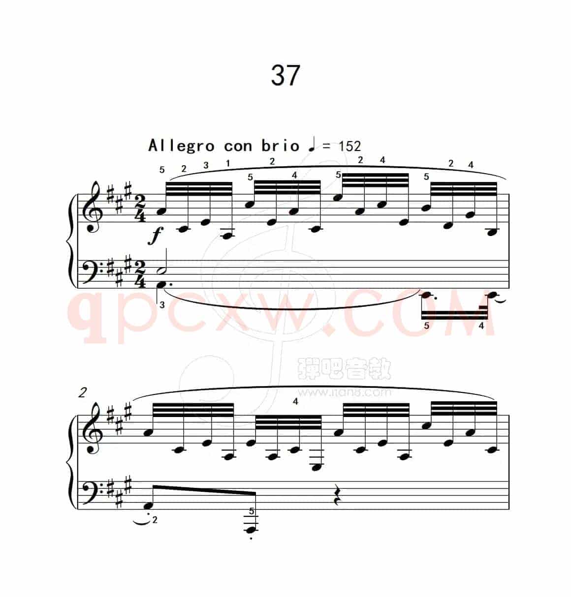 练习曲 37（克拉莫钢琴练习曲60首）