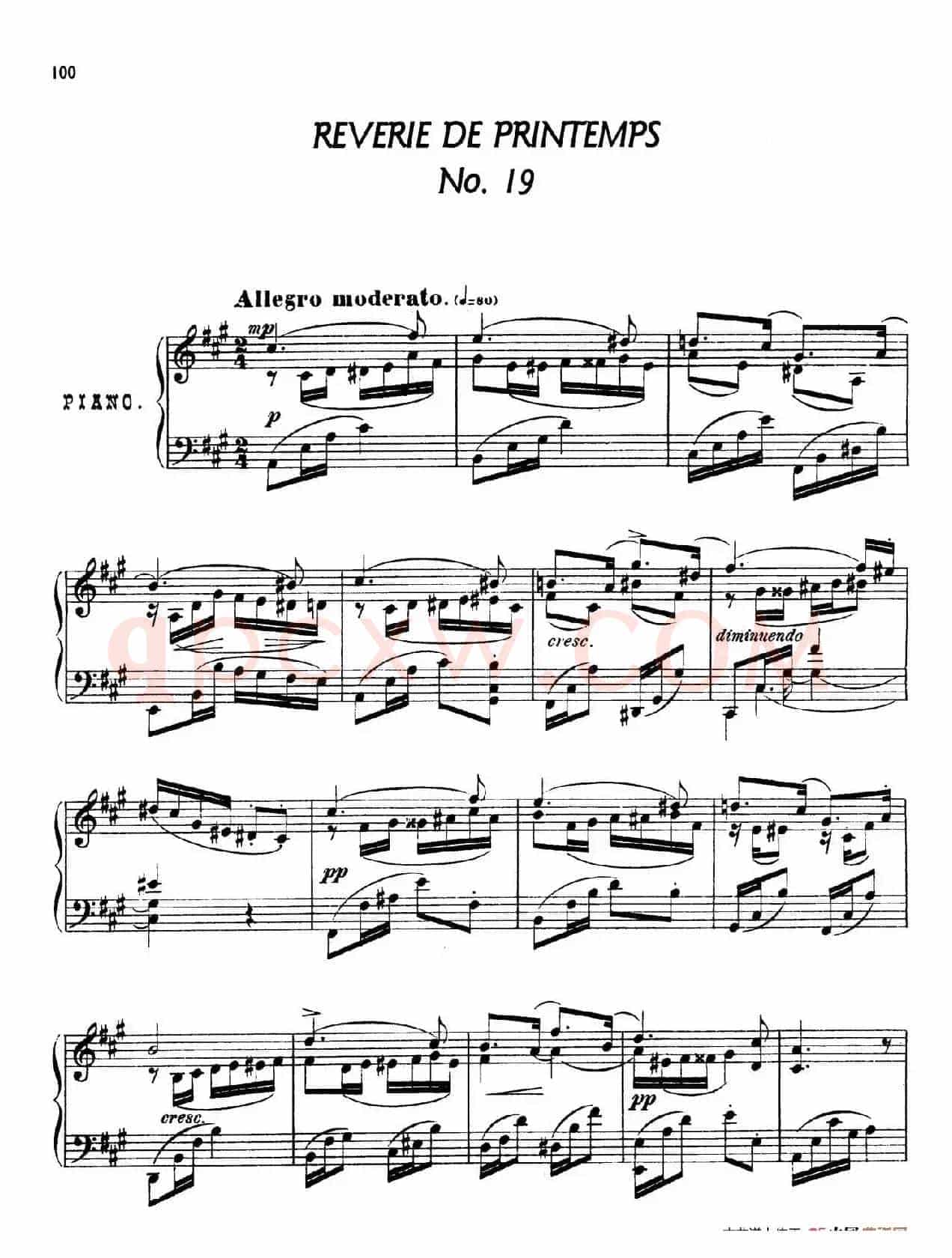 24 Characteristic Pieces Op.36(24首性格小品·19)