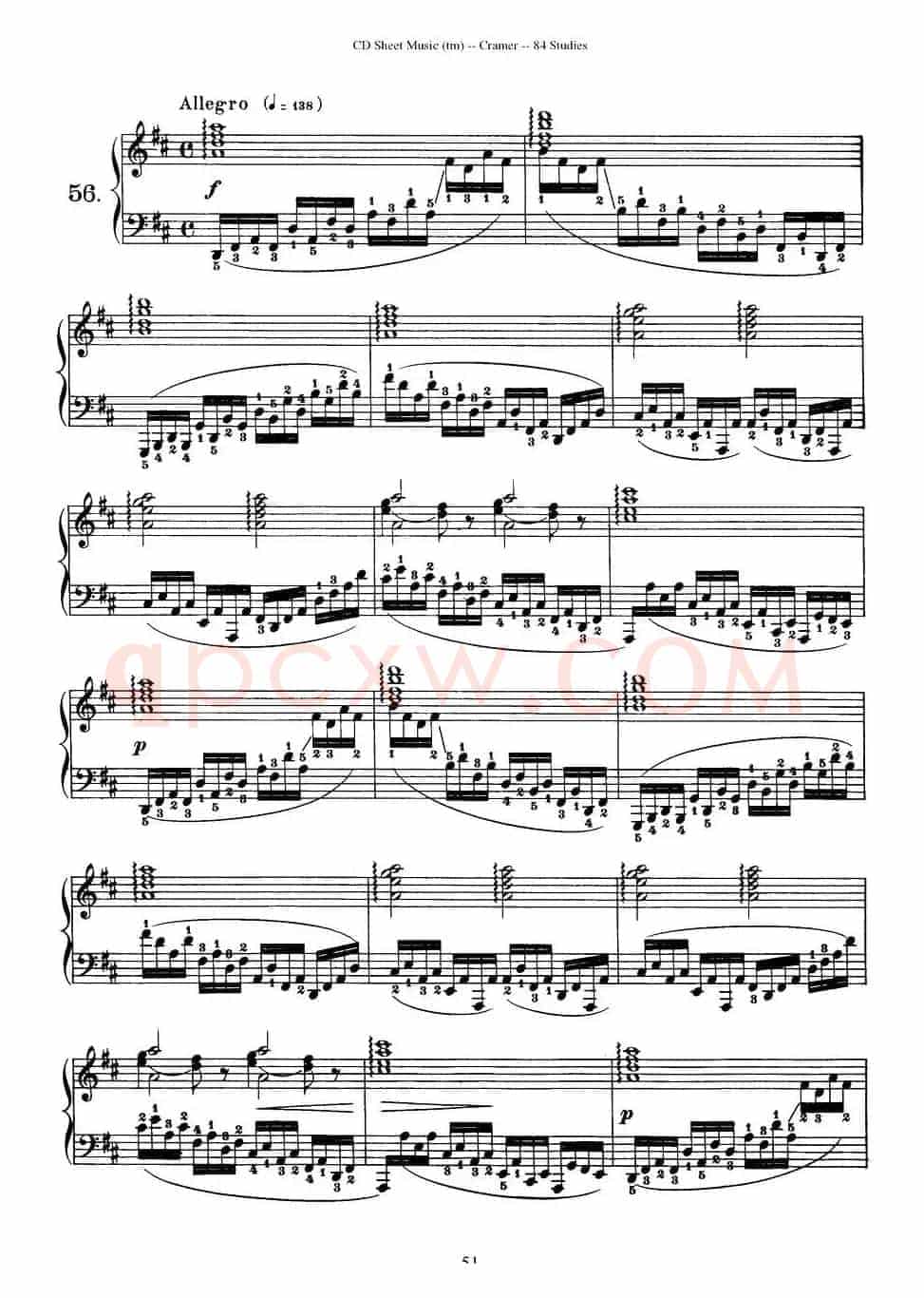Cramer - 84 exercices（56—60）（克拉莫84首钢琴练习曲）