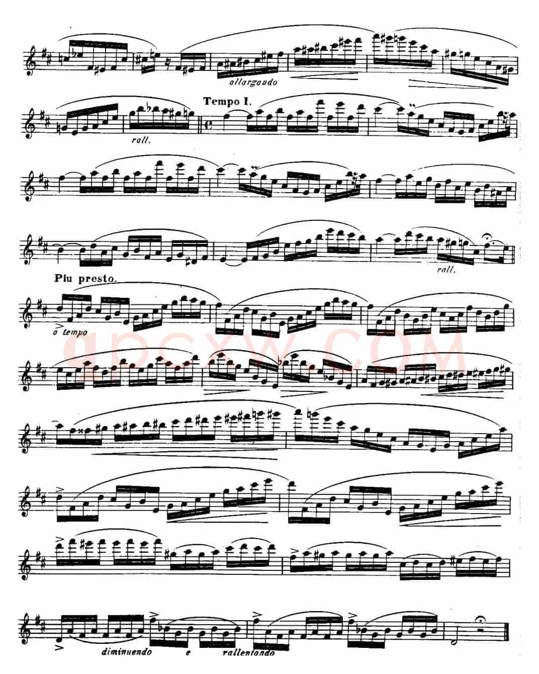 柯勒长笛练习曲作品33号(第二册)(5)