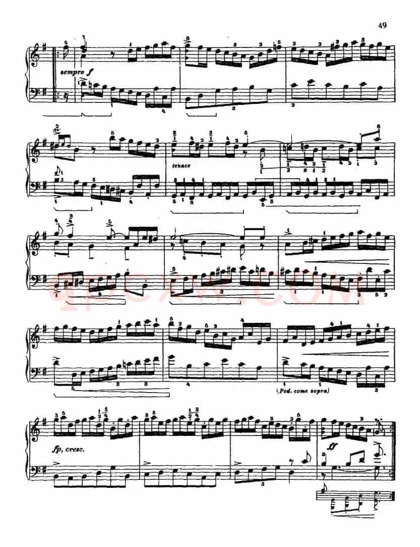 第五组曲：G大调·库朗特