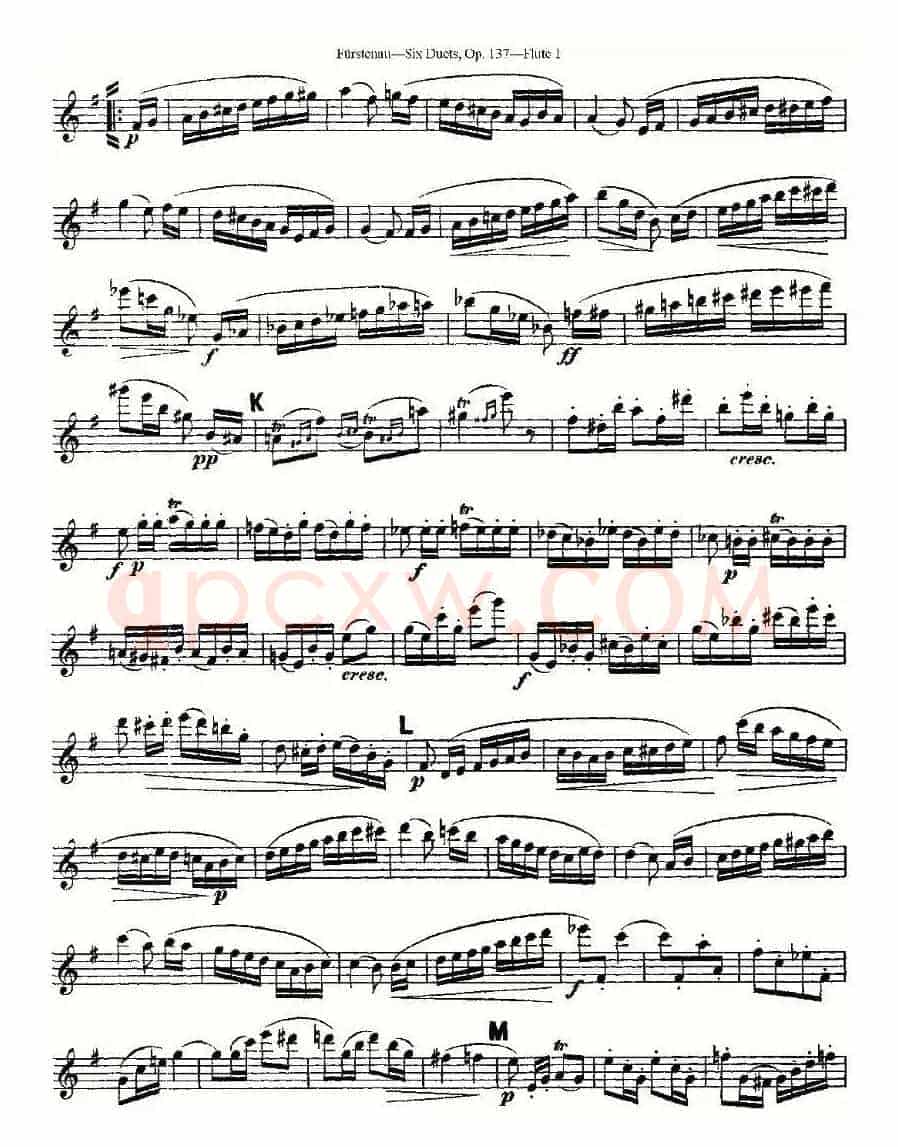 Six Duets, Op.137 之二（二重奏 六首作品 137号）