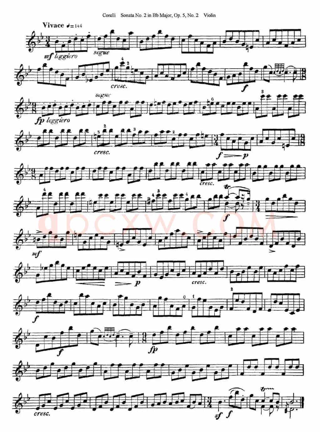 Sonata No.2 in Bb MajorOp.5 No.2