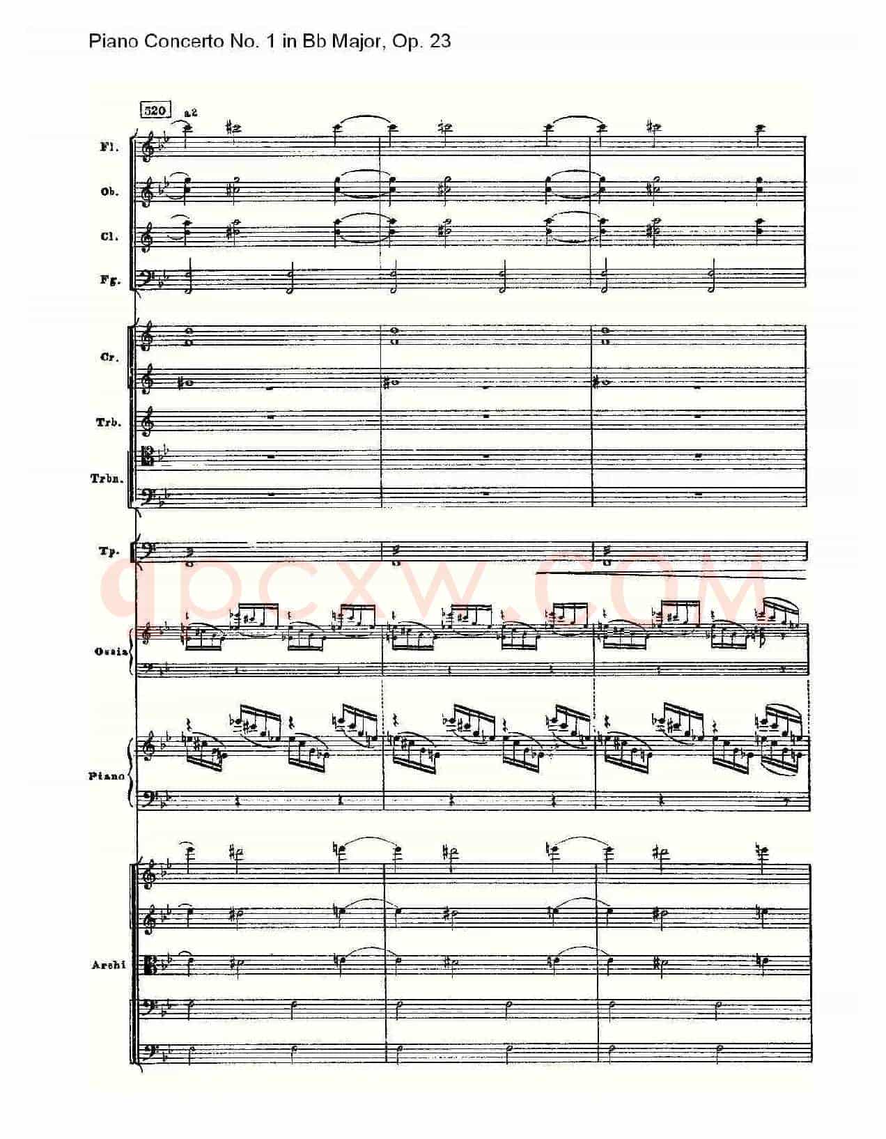 Bb大调第一钢琴协奏曲,Op.23第一乐章第二部(一)