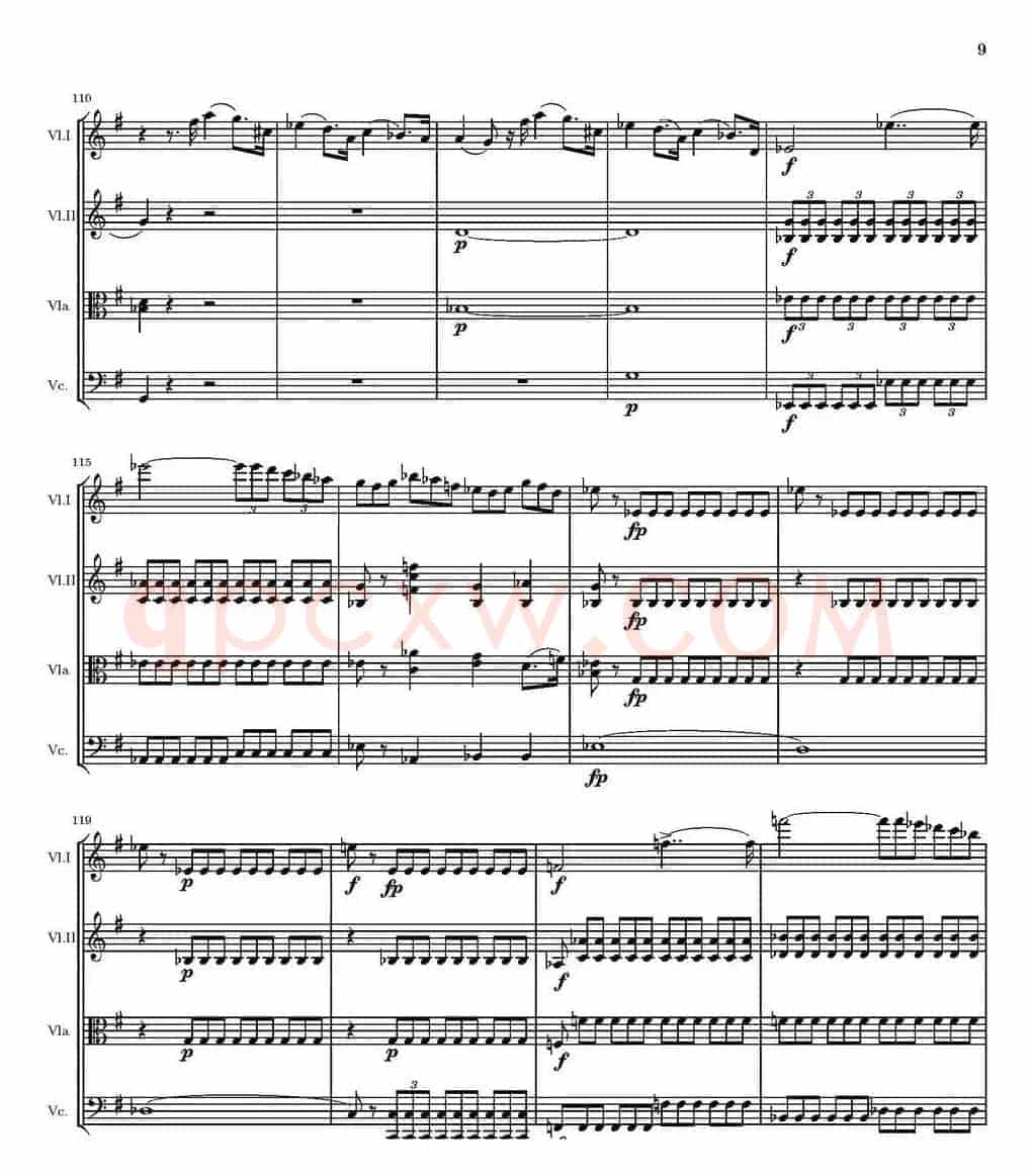 String Quartet nr.18 in E minor（E小调弦乐四重奏、P1-15）