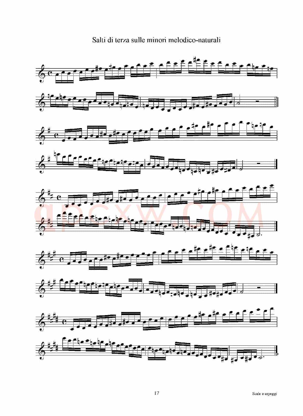 实用的萨克斯音阶练习曲集（P16——30）