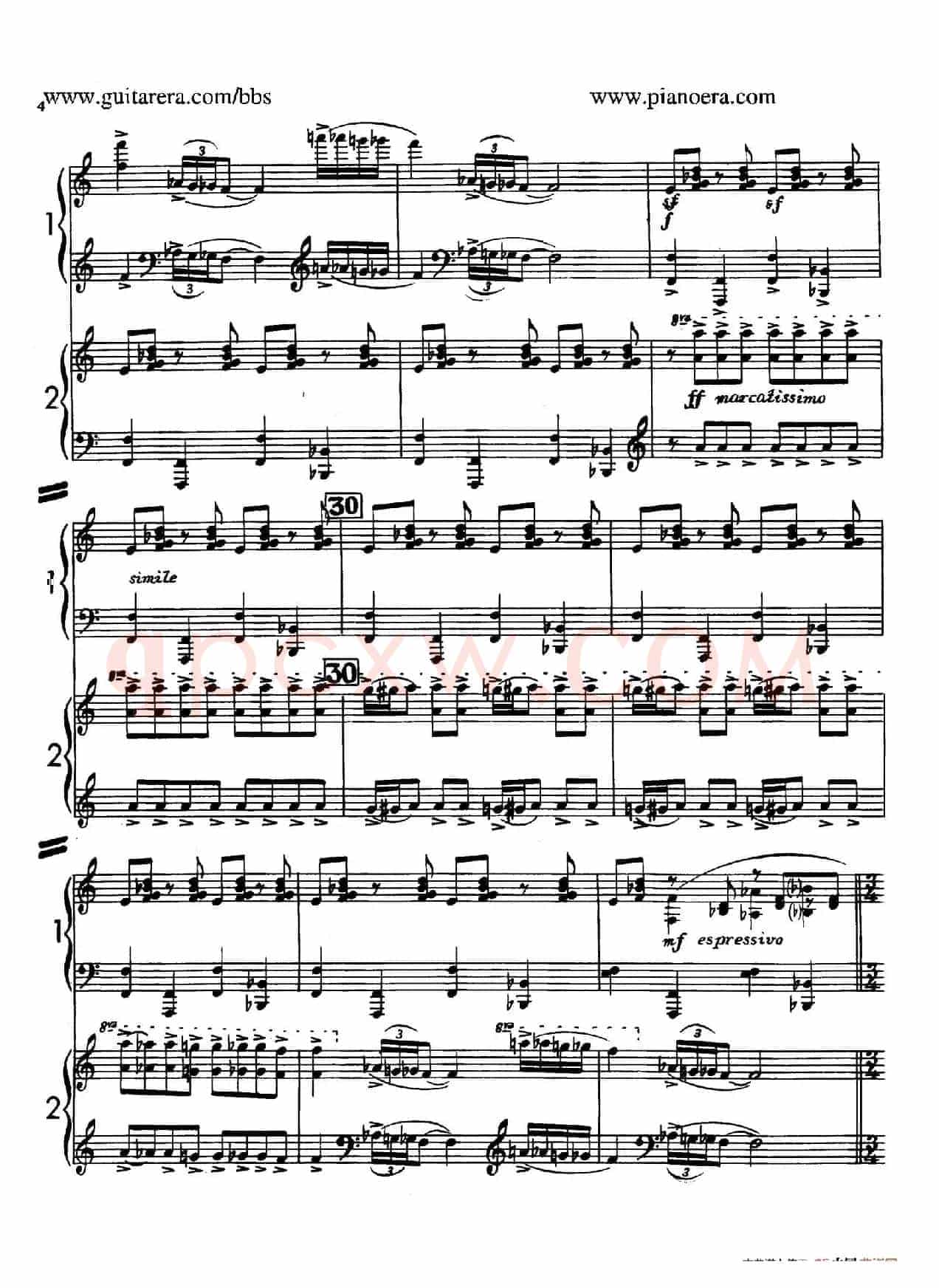 Sabre Dance(马刀舞曲)(双钢琴版)