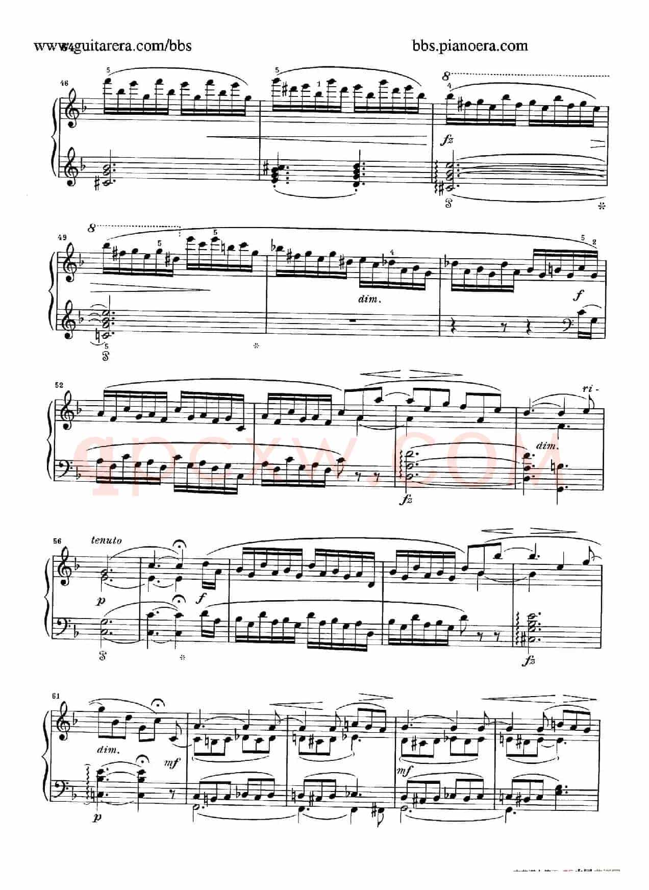 Neue Aquarelle Op.57(新水彩画· 5. 随想曲)