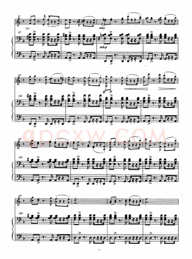 巴斯克随想曲（钢琴伴奏小提琴谱）