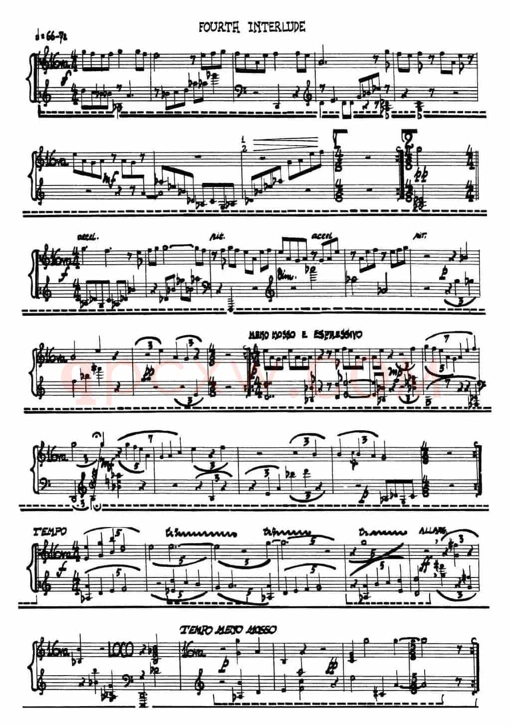 为加料钢琴而作的奏鸣曲与间奏曲(FOURTH INTERLUDE)