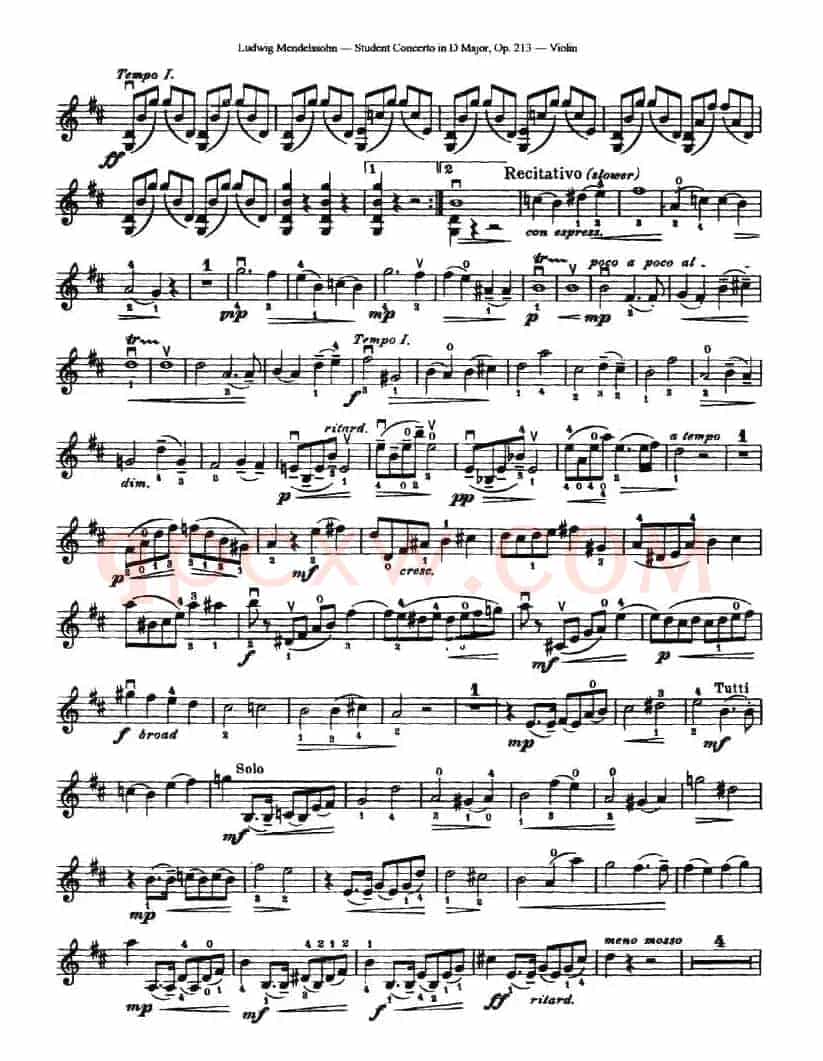 Student Concerto in D Major