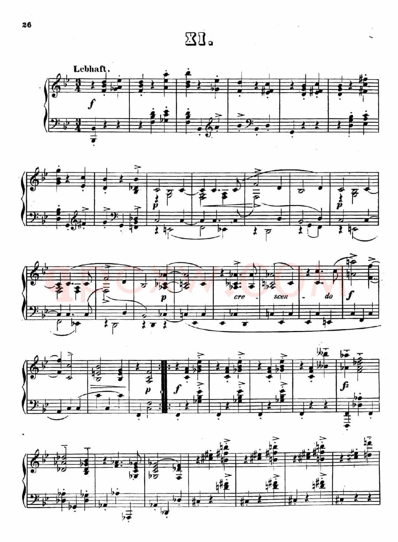 Waltzes Op.23(圆舞曲集·11、降B大调)