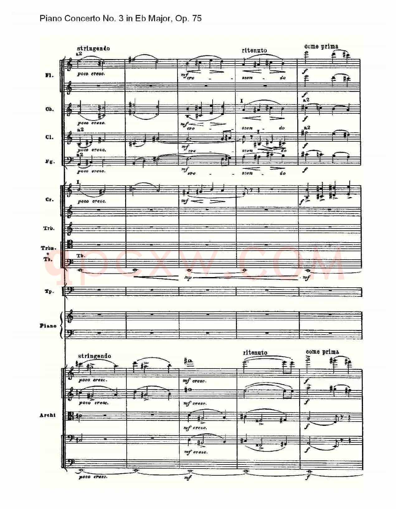 Piano Concerto No.3 in Eb Major, Op.75(Eb大调第三钢琴协奏)