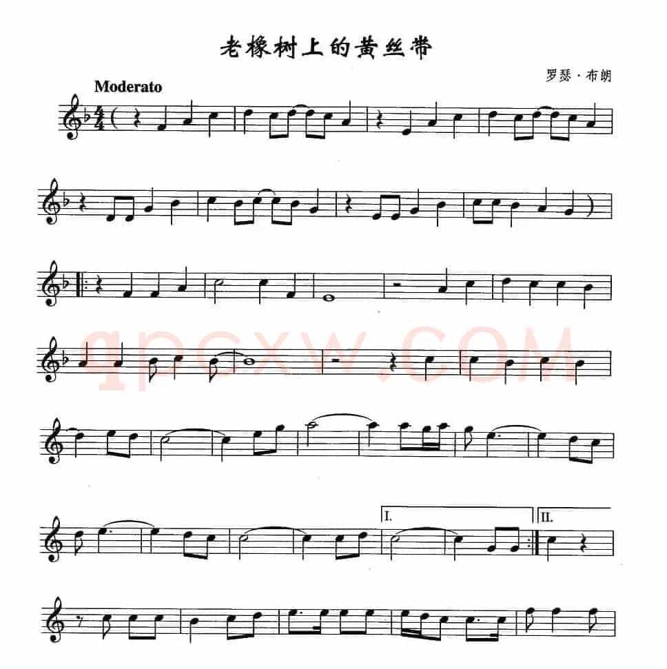 老橡树上的黄丝带