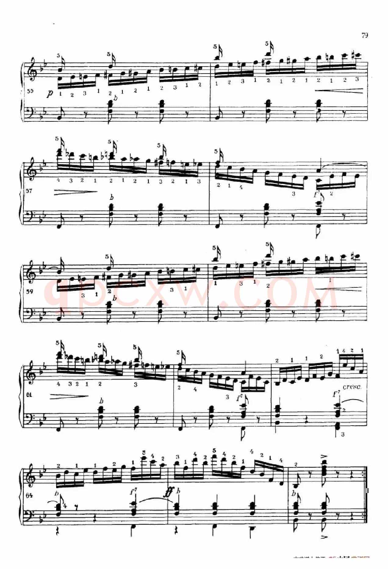 《车尔尼手风琴练习曲集》第Ⅳ册（第14——15首）