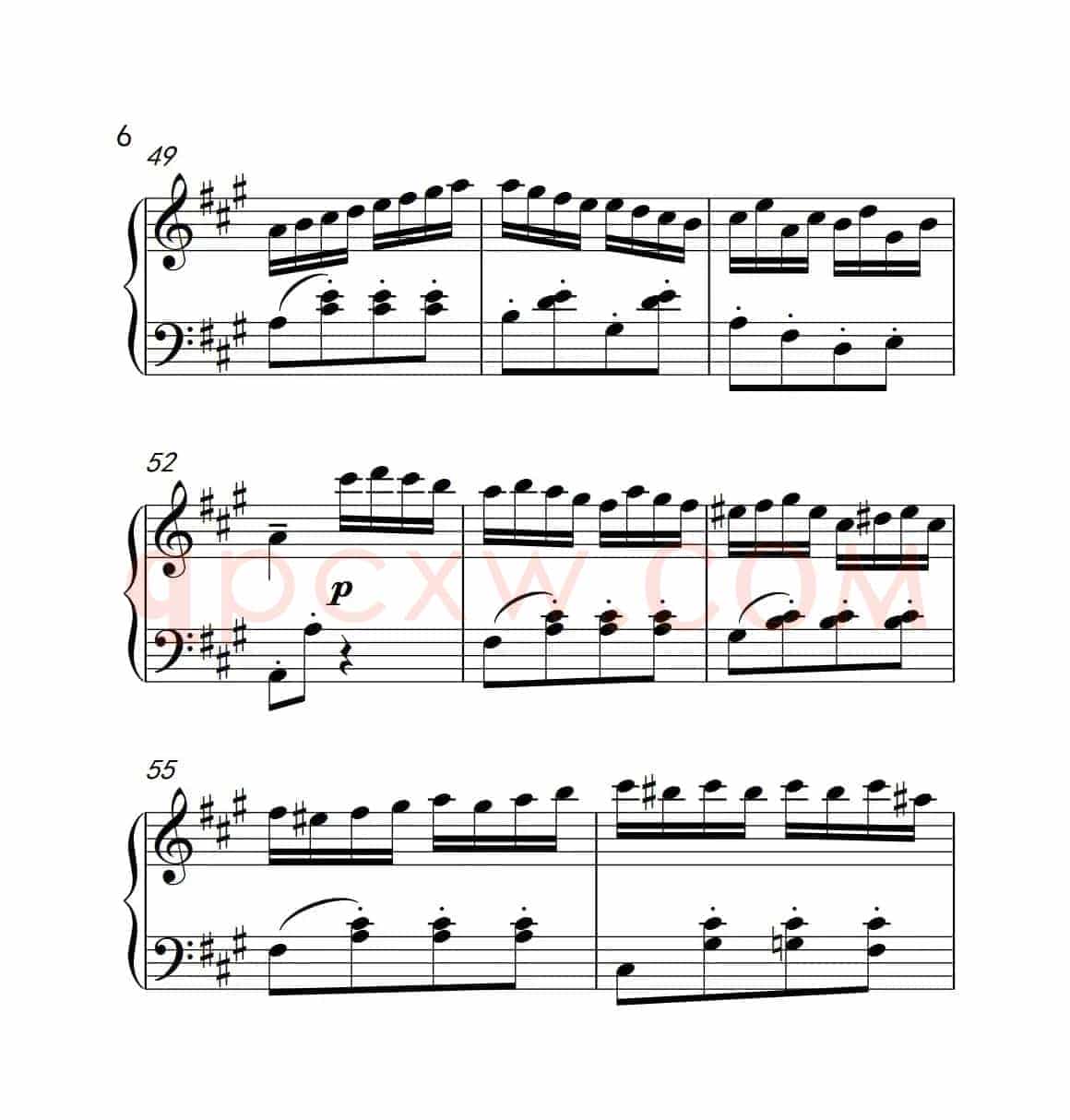 A大调钢琴奏鸣曲（土耳其风格的回旋曲）