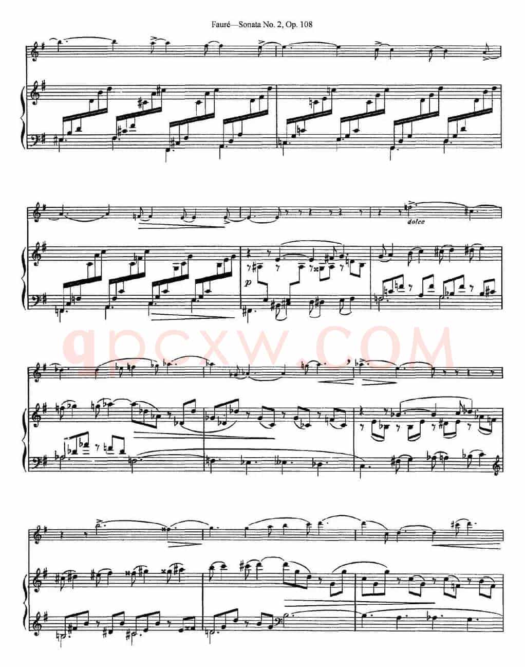 Violin Sonata No.2 Op.108（小提琴+钢琴伴奏）