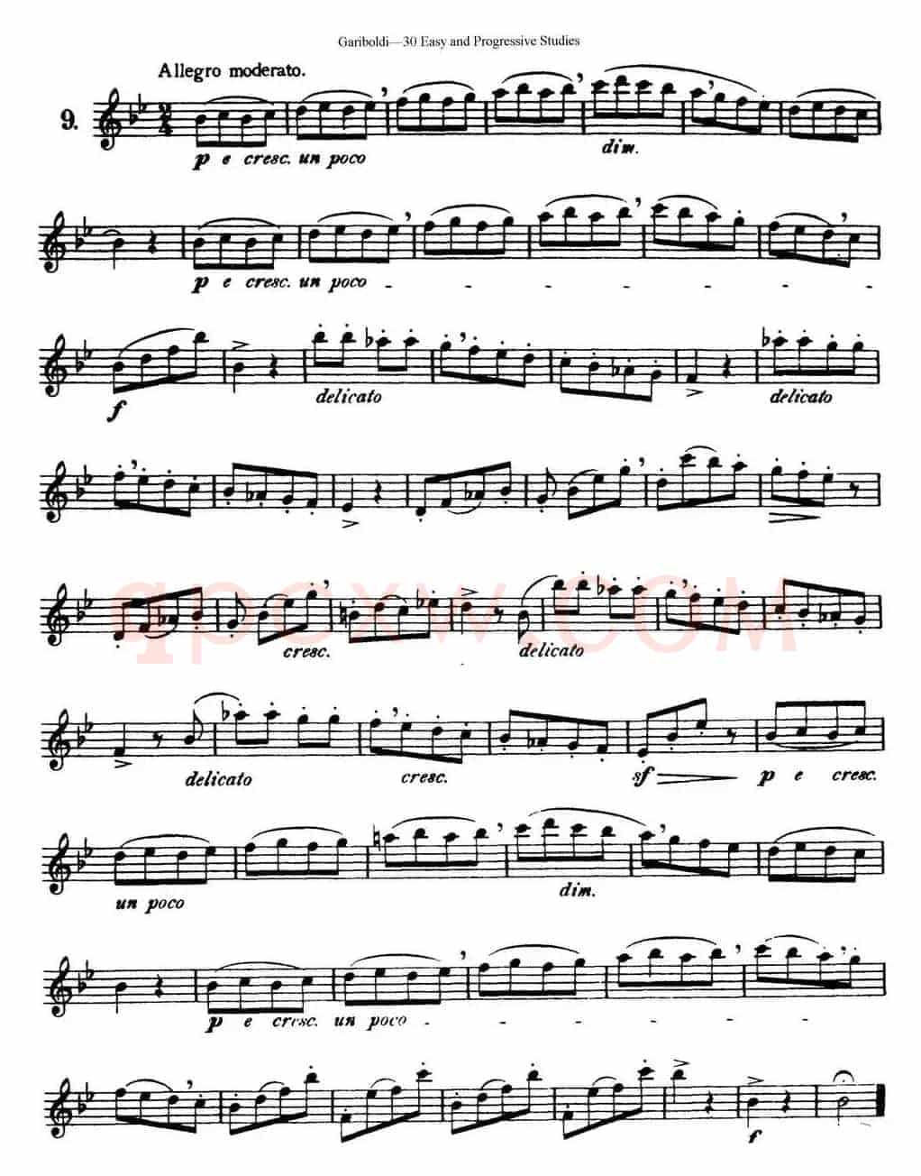 三十首基础及提高练习曲（NO.9）