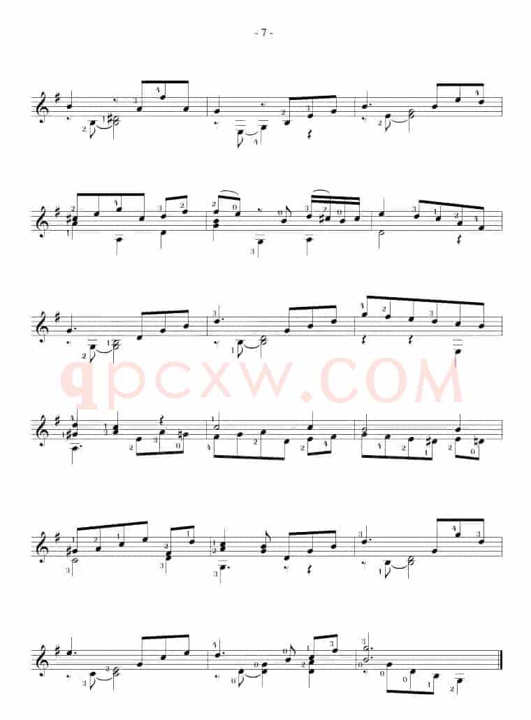 Fernando Sor《12 Studies,Op.35》（STUDY 4）