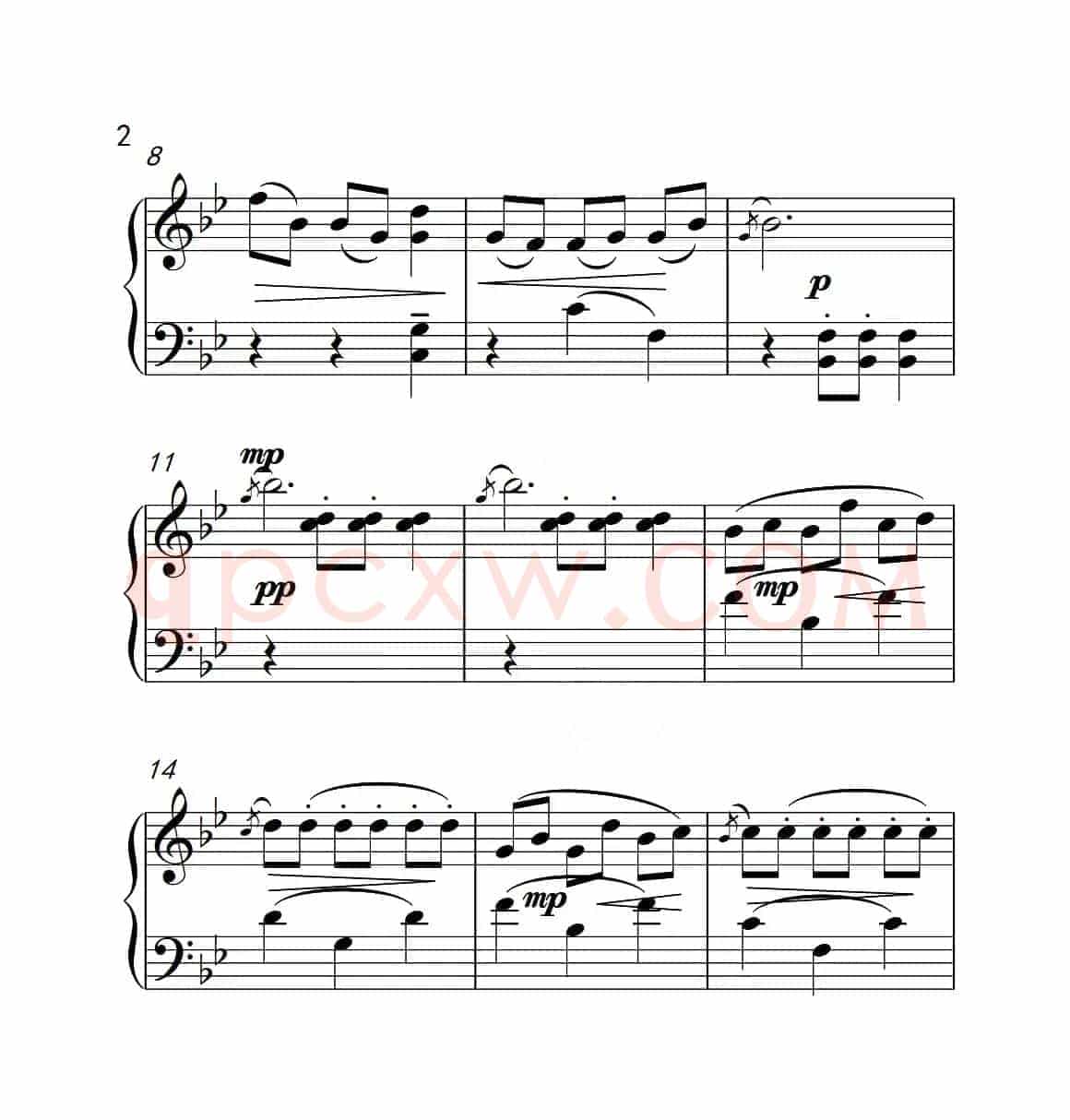 第一级 孔雀（中国音乐学院钢琴考级作品1~6级）